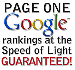 Page One on Google - Guaranteed!